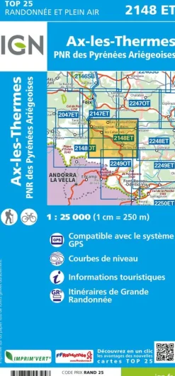 IGN 2148ET Ax-les-Thermes