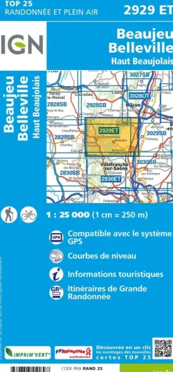 IGN 2929ET Beaujeu, Belleville