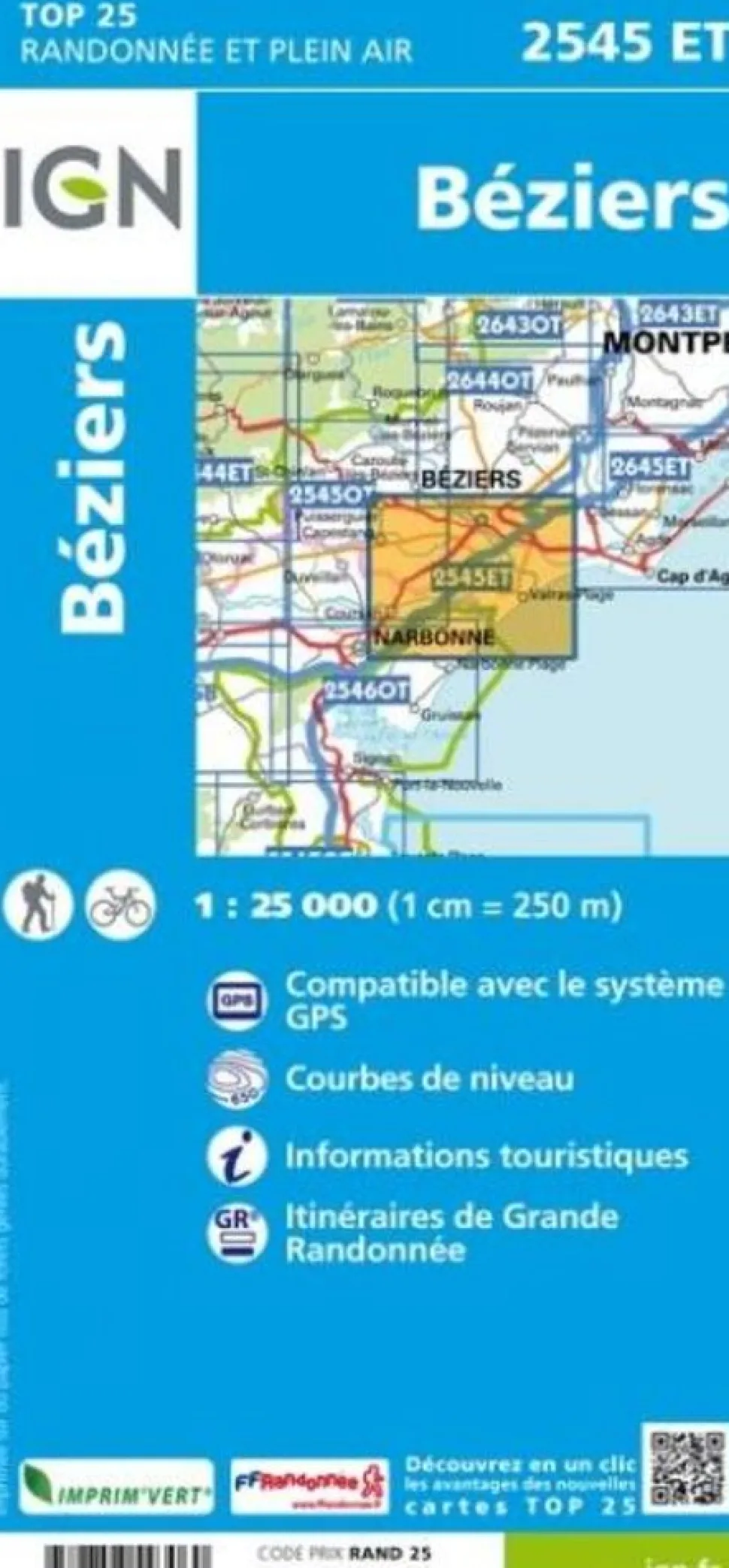 IGN 2545ET Béziers