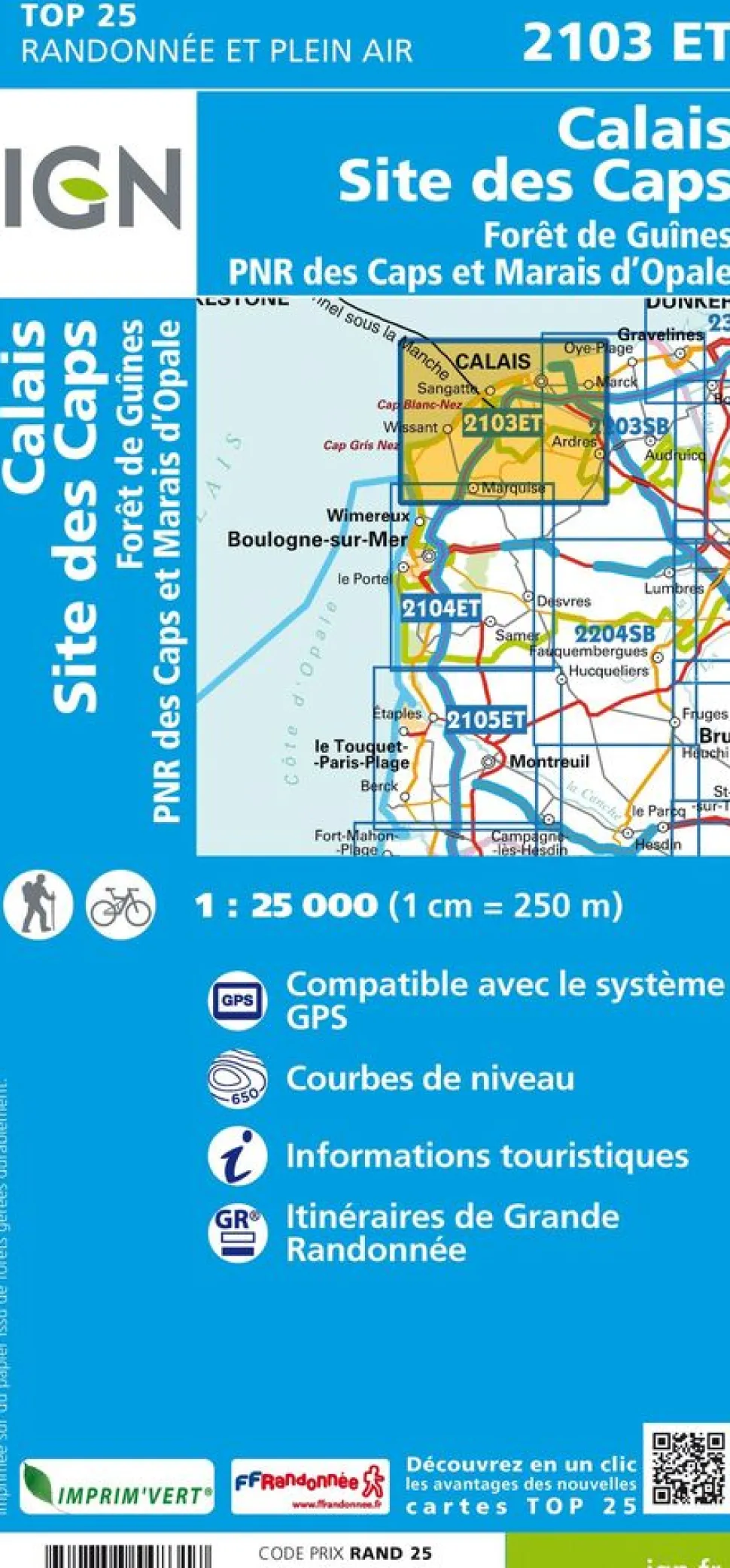 IGN 2103ET Calais Site des Caps