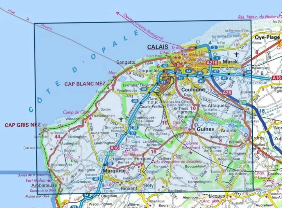 IGN 2103ET Calais Site des Caps