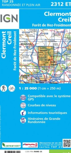 IGN 2312ET Clermont Creil