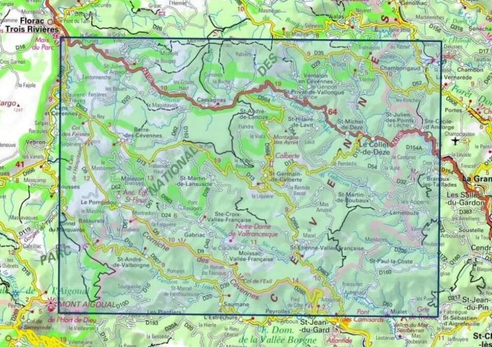 IGN 2740ET Corniche des Cévennes