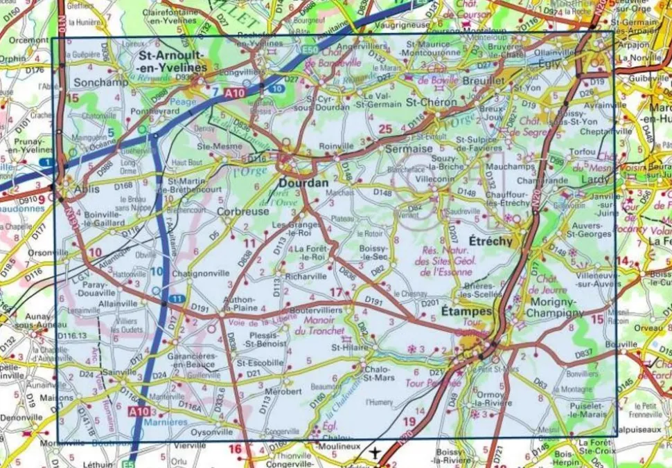 IGN 2216ET Etampes Dourdan