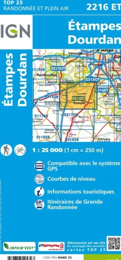 IGN 2216ET Etampes Dourdan