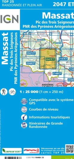 IGN 2047ET Massat Pic des Trois Seigneurs