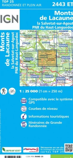 IGN 2443ET Monts de Lacaune