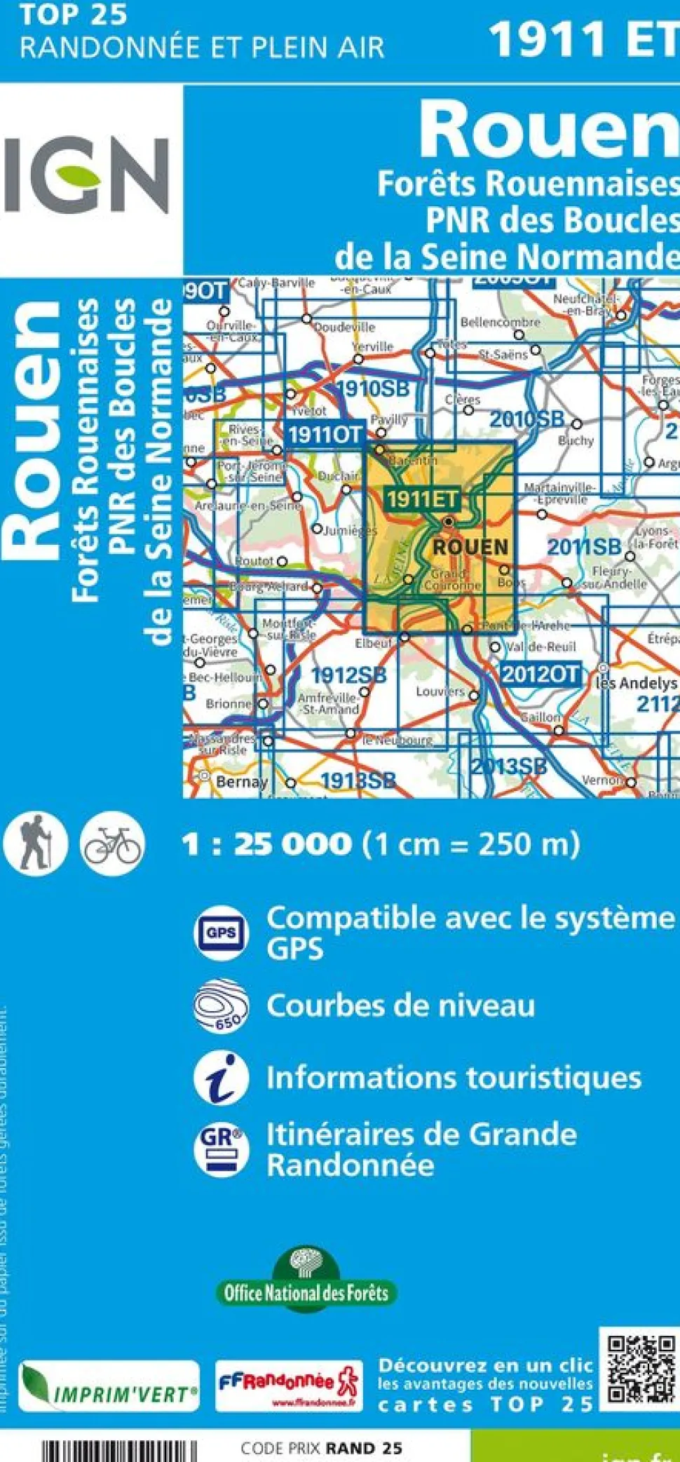 IGN 1911ET Rouen Forêts Rouennaises