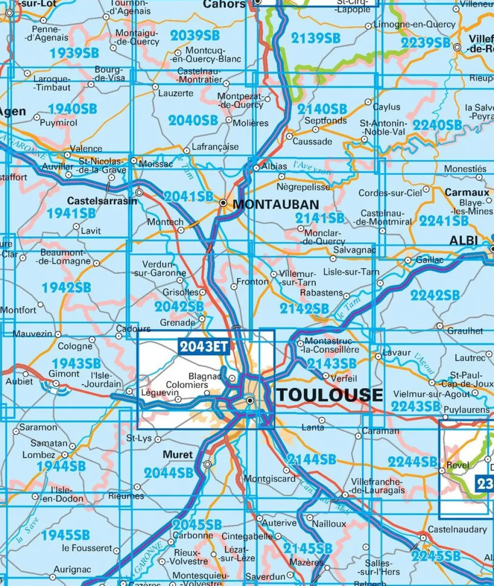 IGN 2043ET Toulouse