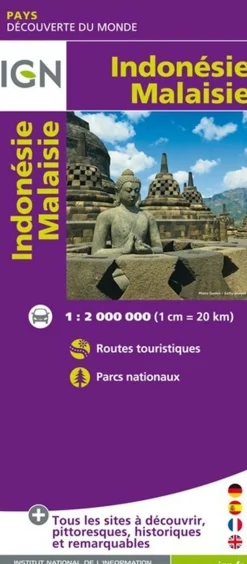 IGN Indonesie / Maleisie wegenkaart 1:2m