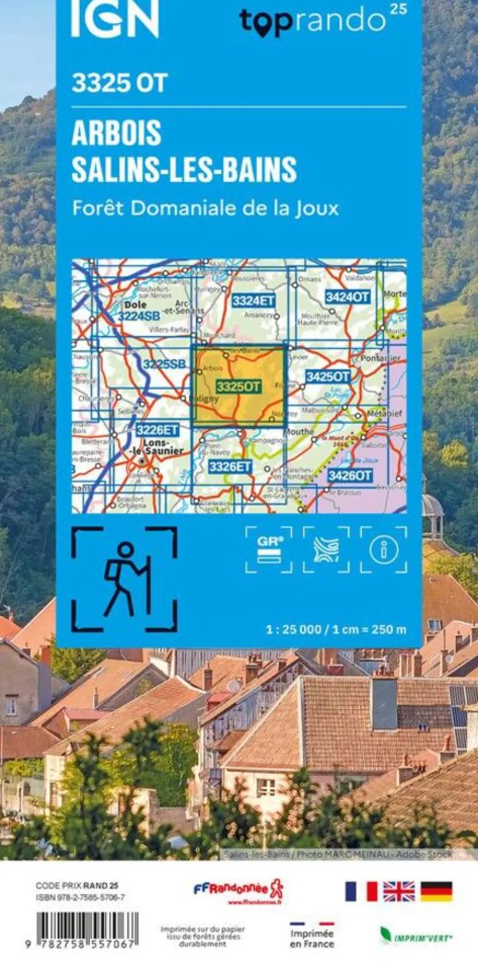 IGN 3325OT Arbois/Salins-les-Bains