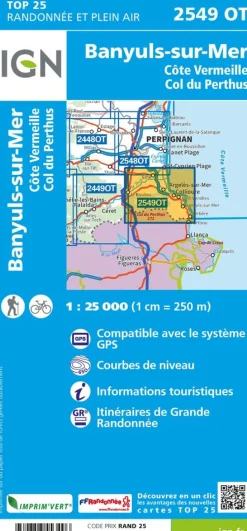 IGN 2549OT Banyuls-sur-Mer