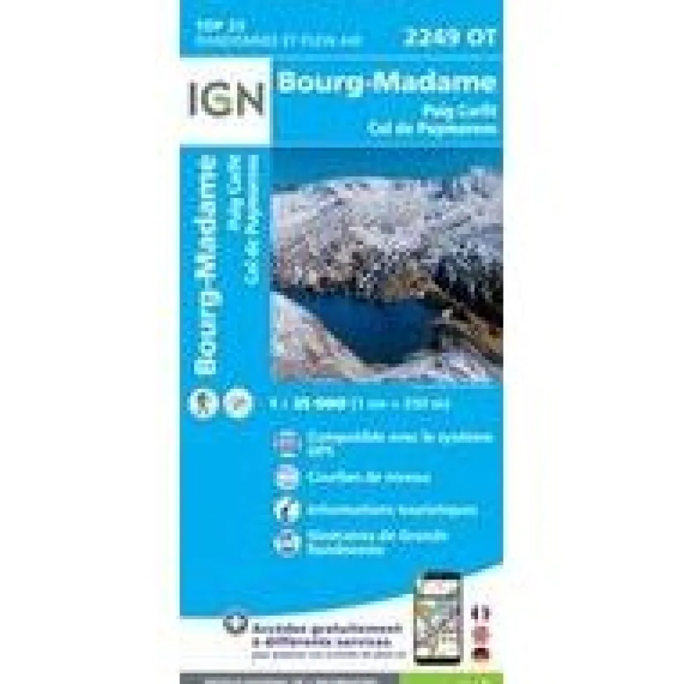 IGN 2249OT Bourg-Madame Pic Carlit Col Puymorens