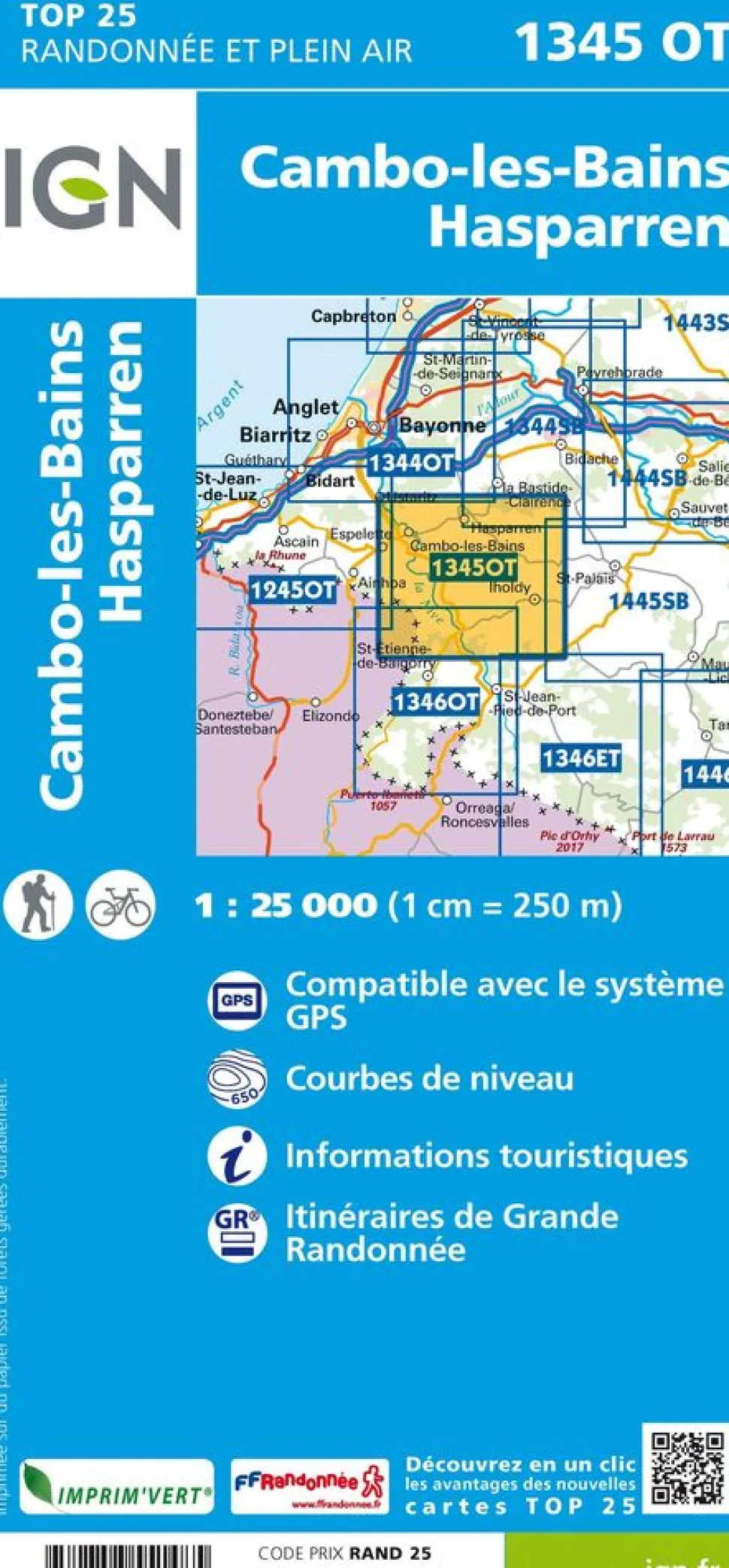 IGN 1345OT Cambo-les-Bains