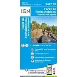 IGN 2417OT Foret de Fontainebleau
