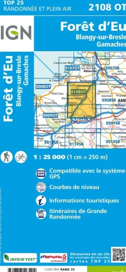 IGN 2108OT Forêt d'Eu