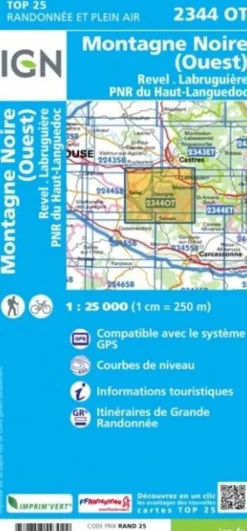 IGN 2344OT Montagne Noire (Ouest)