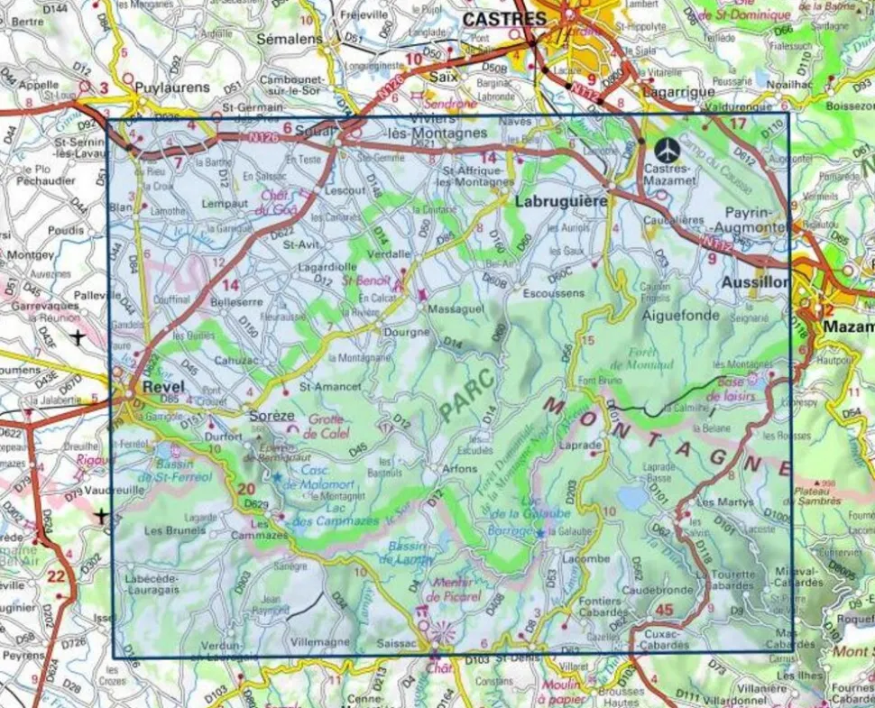 IGN 2344OT Montagne Noire (Ouest)