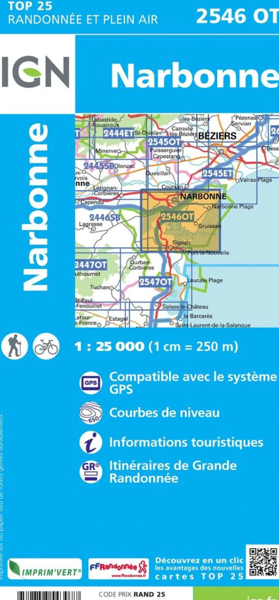IGN 2546OT Narbonne