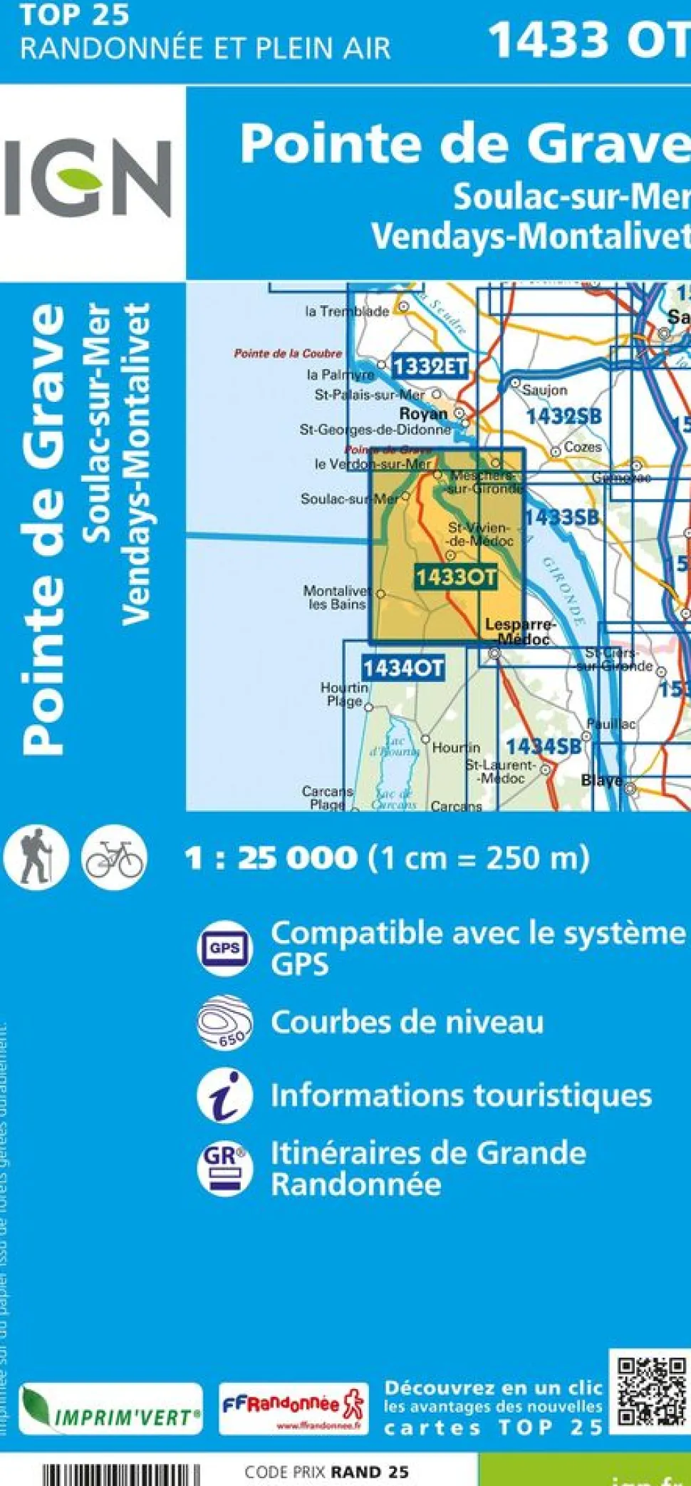 IGN 1433OT Pointe Grave Soulac-sur-Mer