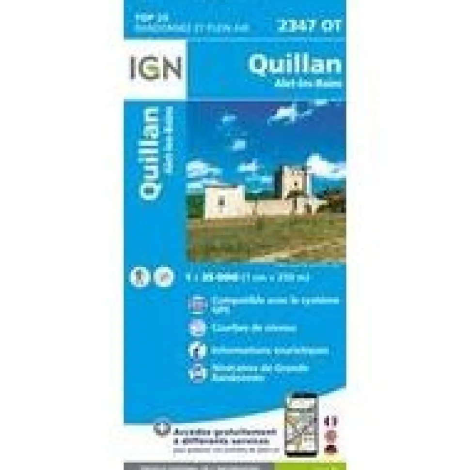 IGN 2347OT Quillan Alet-les-Bains