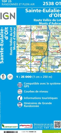 IGN 2538OT Ste-Eulalie-d'Olt