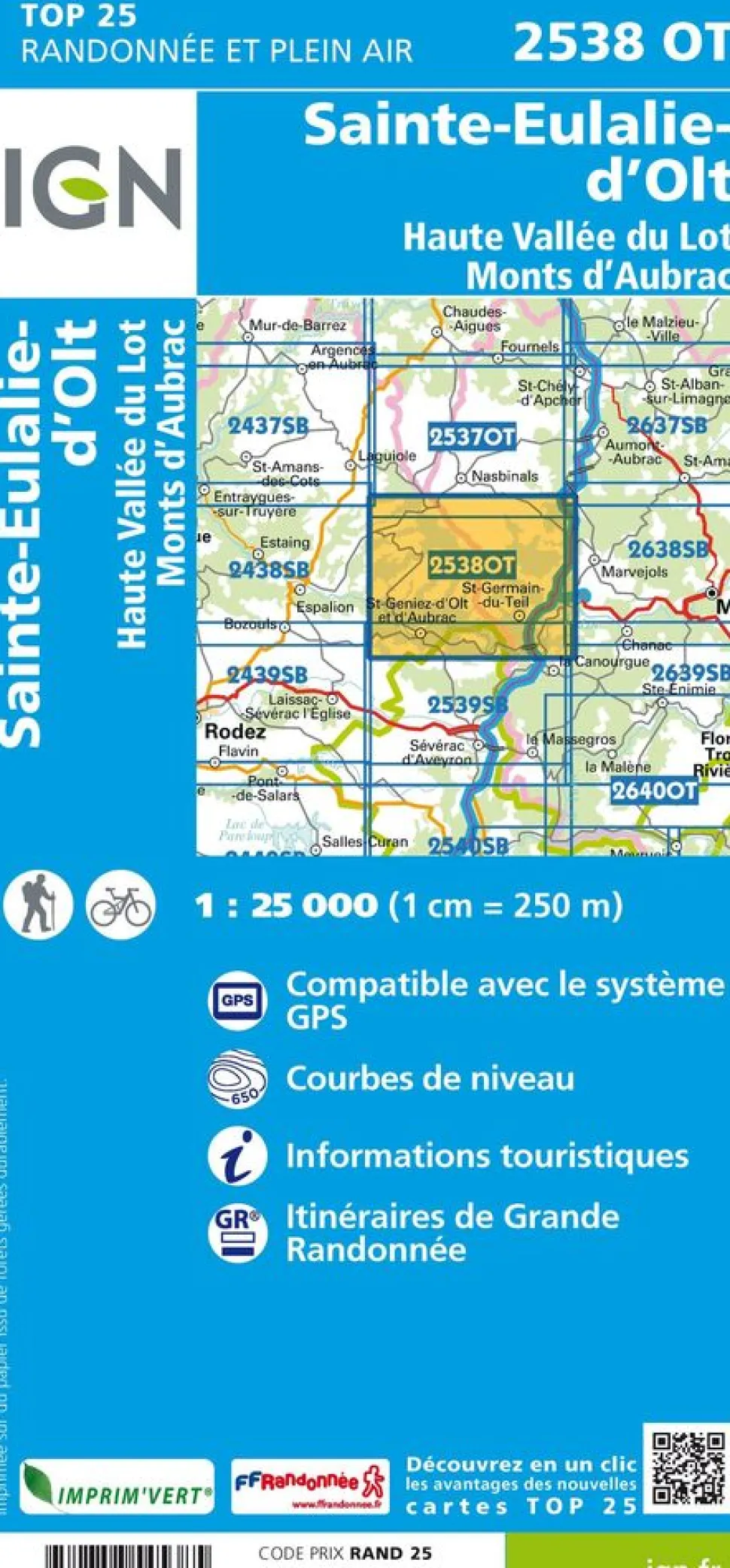 IGN 2538OT Ste-Eulalie-d'Olt