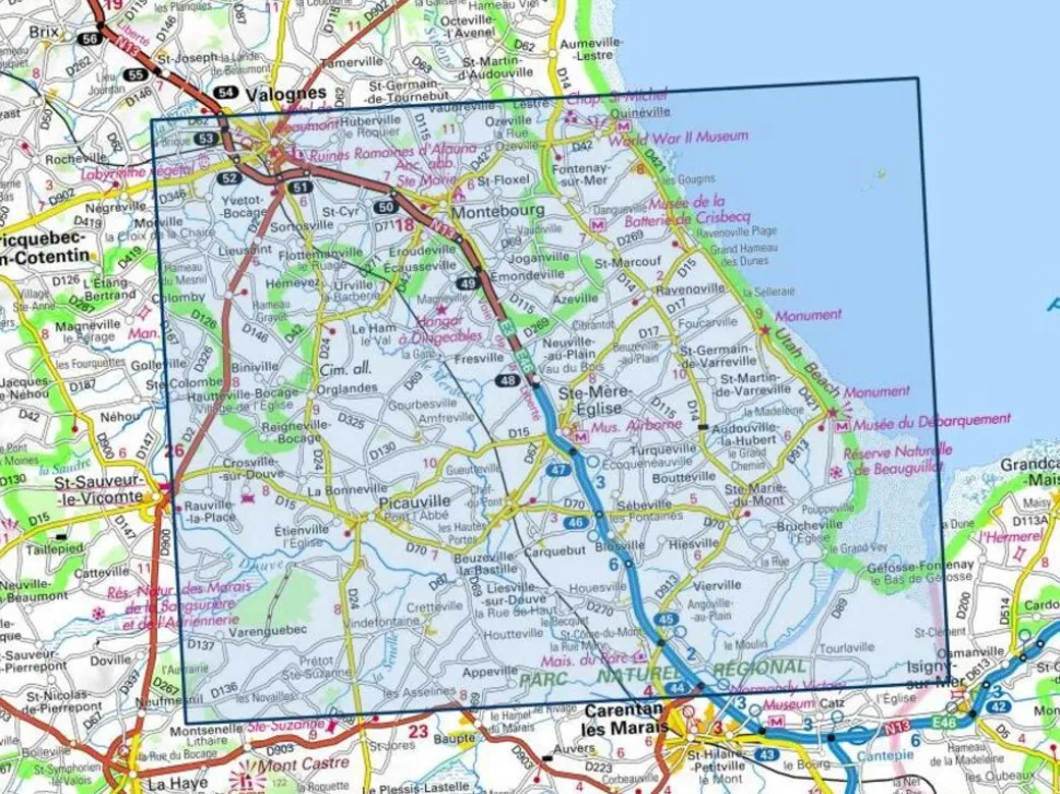 IGN 1311OT Valognes St-Mère-Eglise