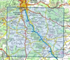 IGN 2841OT Vézénobres Moussac