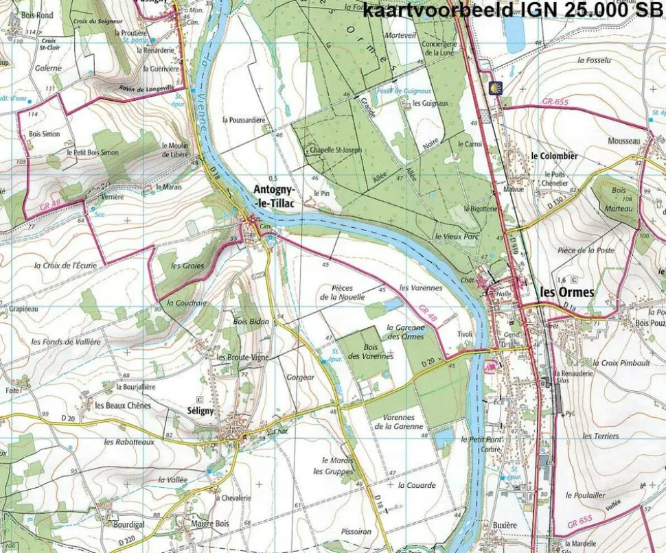 IGN Topografische kaart 2729SB Lapalisse