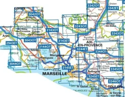 IGN Wandelkaart 2943et Arles