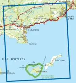 IGN Wandelkaart 3446et Le Lavandou