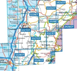IGN Wandelkaart 3327et Morez Les Rousses