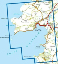 IGN Wandelkaart 4153ot Ajaccio Îles Sanguinaires