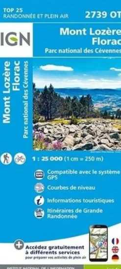 IGN Wandelkaart 2739ot Mont Lozère