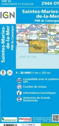 IGN Wandelkaart 2944ot Saintes-Maries-de-la-Mer