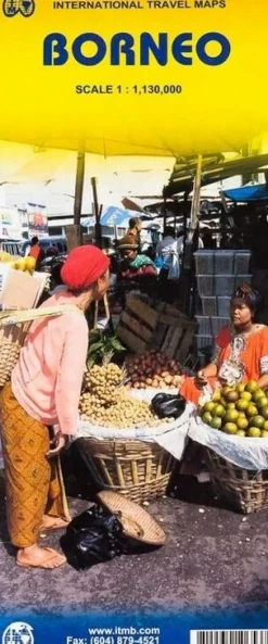 ITMB Borneo Kalimantan wegenkaart