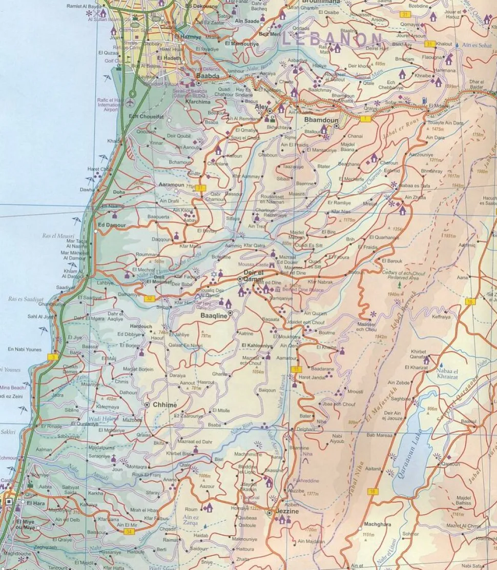 ITMB Wegenkaart Libanon & Beirut