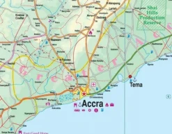 ITMB Wegenkaart van Ghana Zuid en Accra