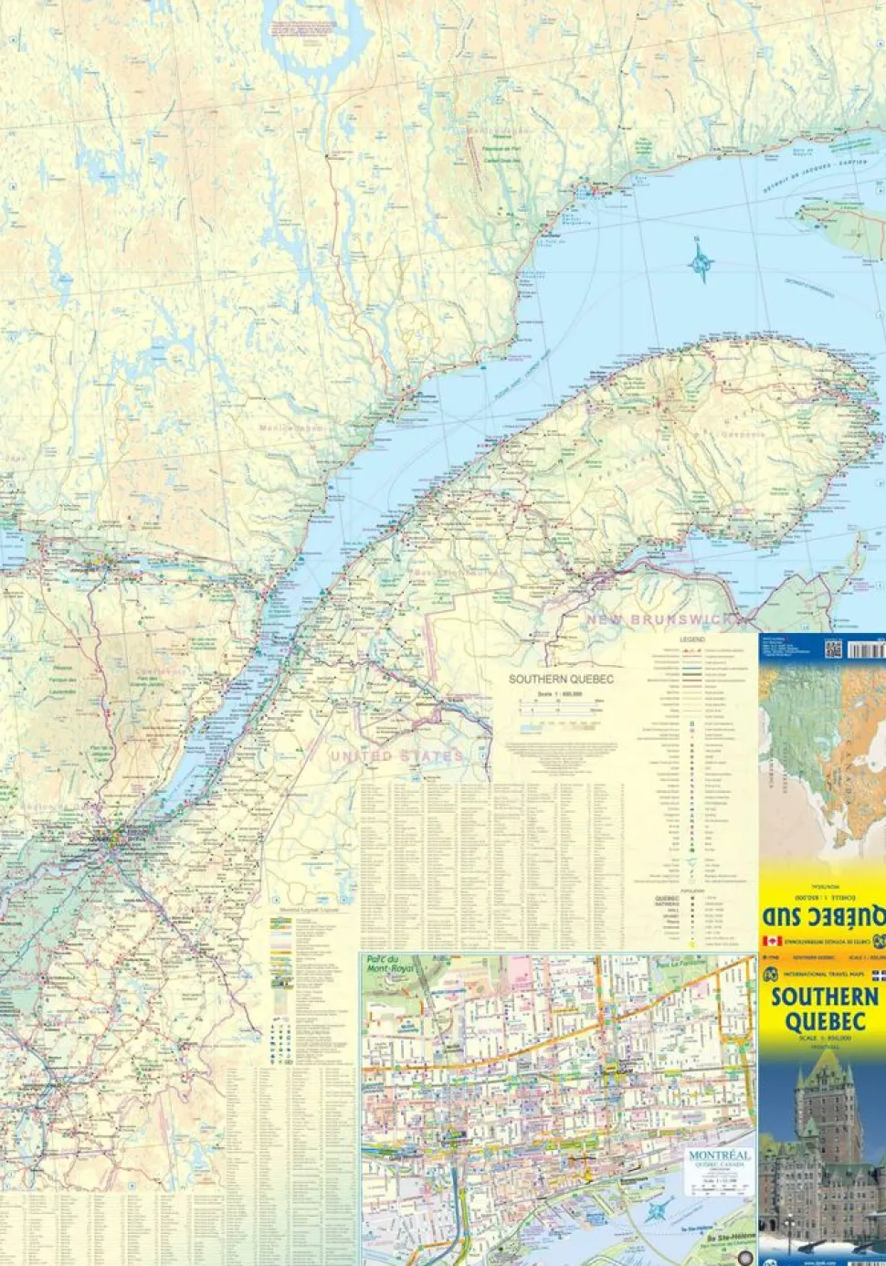 ITMB Wegenkaart Zuidelijk Quebec