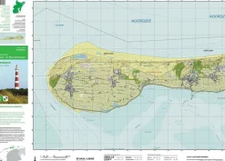 kaartenenatlassen Topografische (wandel)kaart Ameland