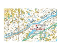 Karttakeskus FInland Wandelkaart Näätämöjoki Sevettijärvi Silisjoki