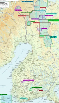 Karttakeskus FInland Wandelkaart Ropi Kalkkoaivi Munnikurkkio