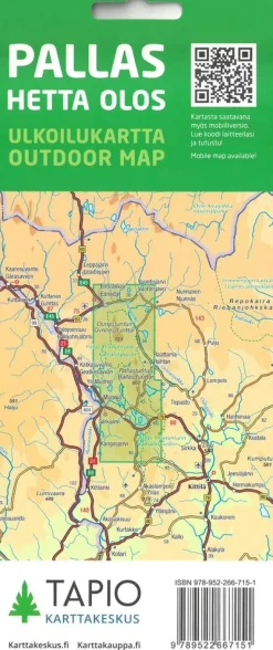 Karttakeskus FInland Wandelkaart Pallas Hetta Olos 1:50.000