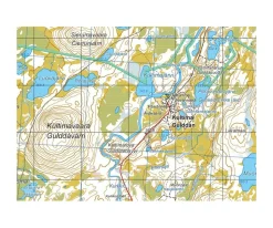 Karttakeskus FInland Wandelkaart Tarvantovaara Kuttanen Palojärvi