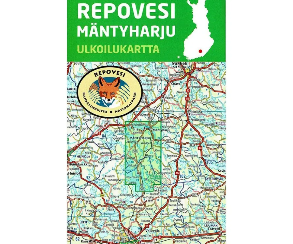 Karttakeskus FInland Wandelkaart Repovesi Mäntyharju