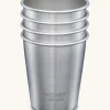 Klean Kanteen 10oz KIK pint cup-4pack brushed stainless