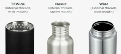 Klean Kanteen Sport dop voor classic flessen black