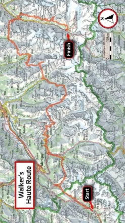 Knife Edge Wandelgids Walker's Haute Route Chamonix - Zermatt