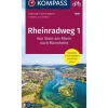 Kompass Fietskaart FTK7008 Rheinradweg 1